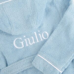 Accappatoio spugna bimbo con profilo